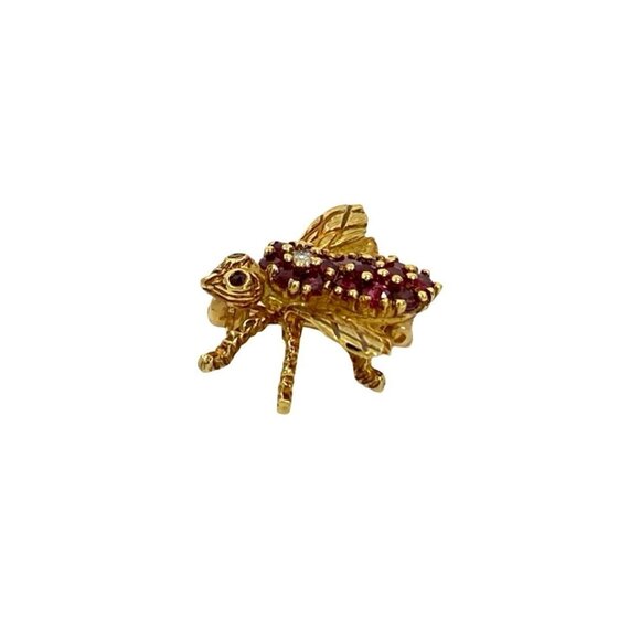 TIFFANY Authentic Gold Diamond Brooch - Picture 3 of 6